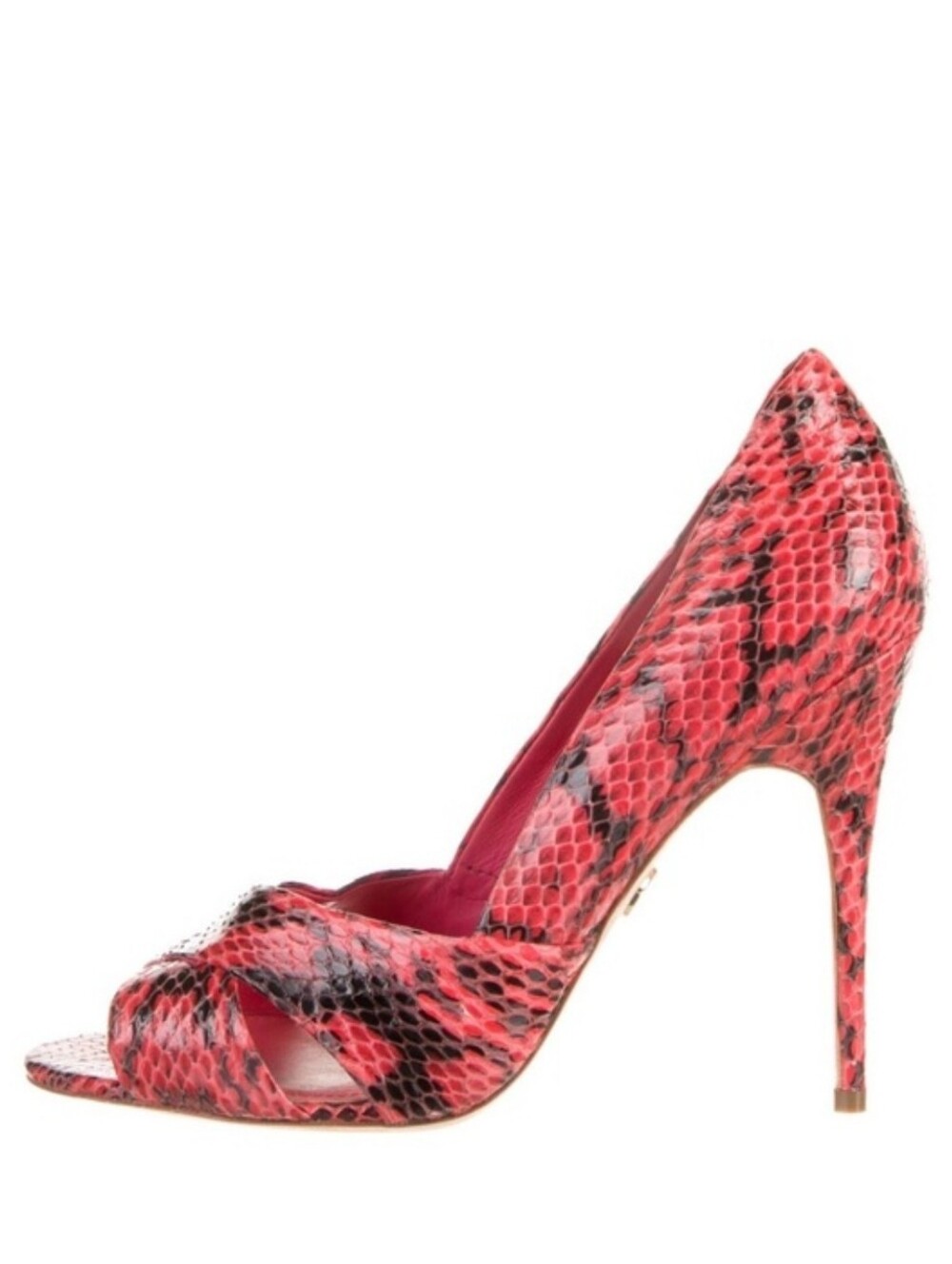 Tory Burch Snakeskin D'Orsay Pumps